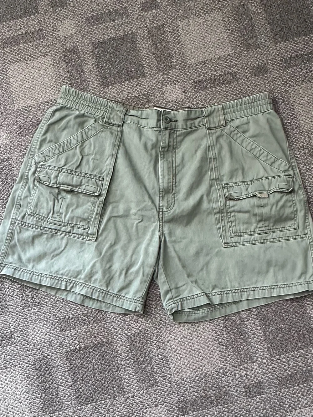 Men's St. John’s Bay Green Cargo Hiking Shorts